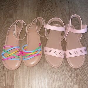 Colorful and Pink Sandal Set